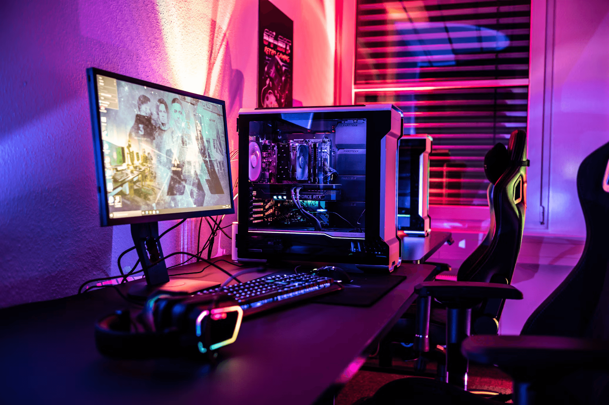 Espacio de gaming y coworking